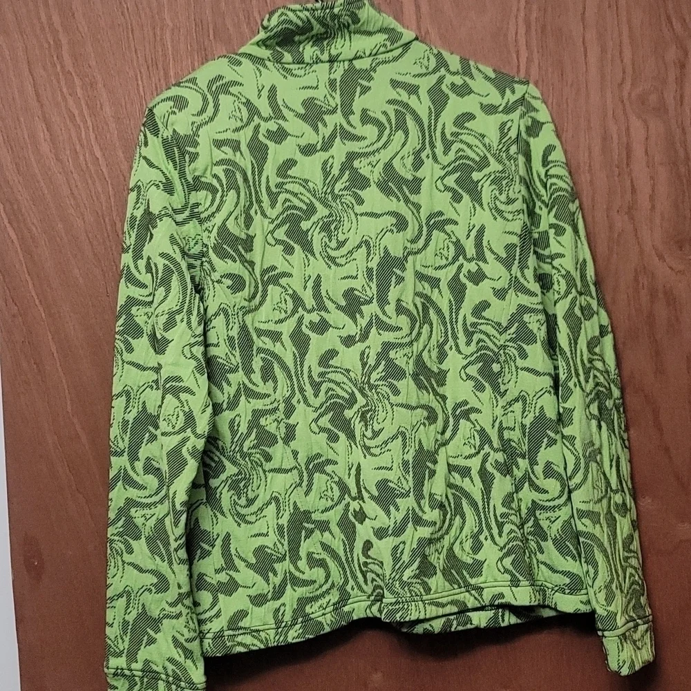 WOMEN'S Rafael sport jacket. Size large. Lime green and black. - Picture 4 of 4